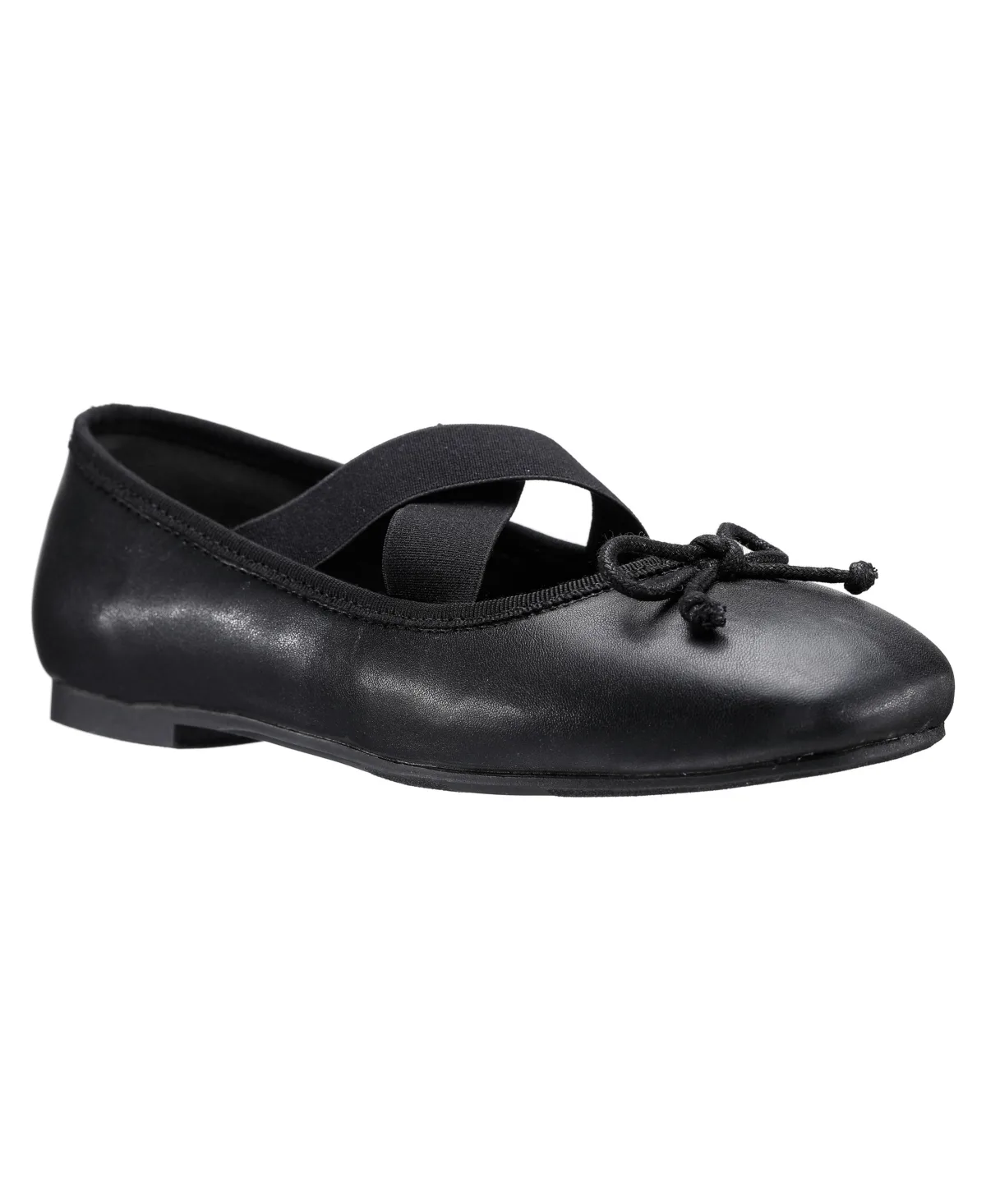 Charma Ballet Square-Toe Bow Flats by Nina