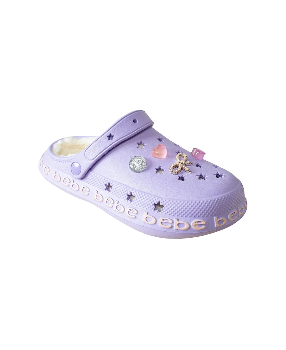 Eva Clogs with Charms and Fleece Lining by bebe