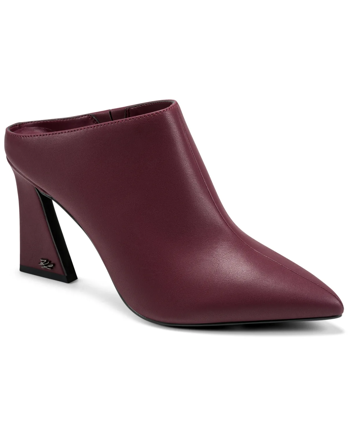 Langsten Pointed-Toe Block-Heel Heeled Mule Pumps