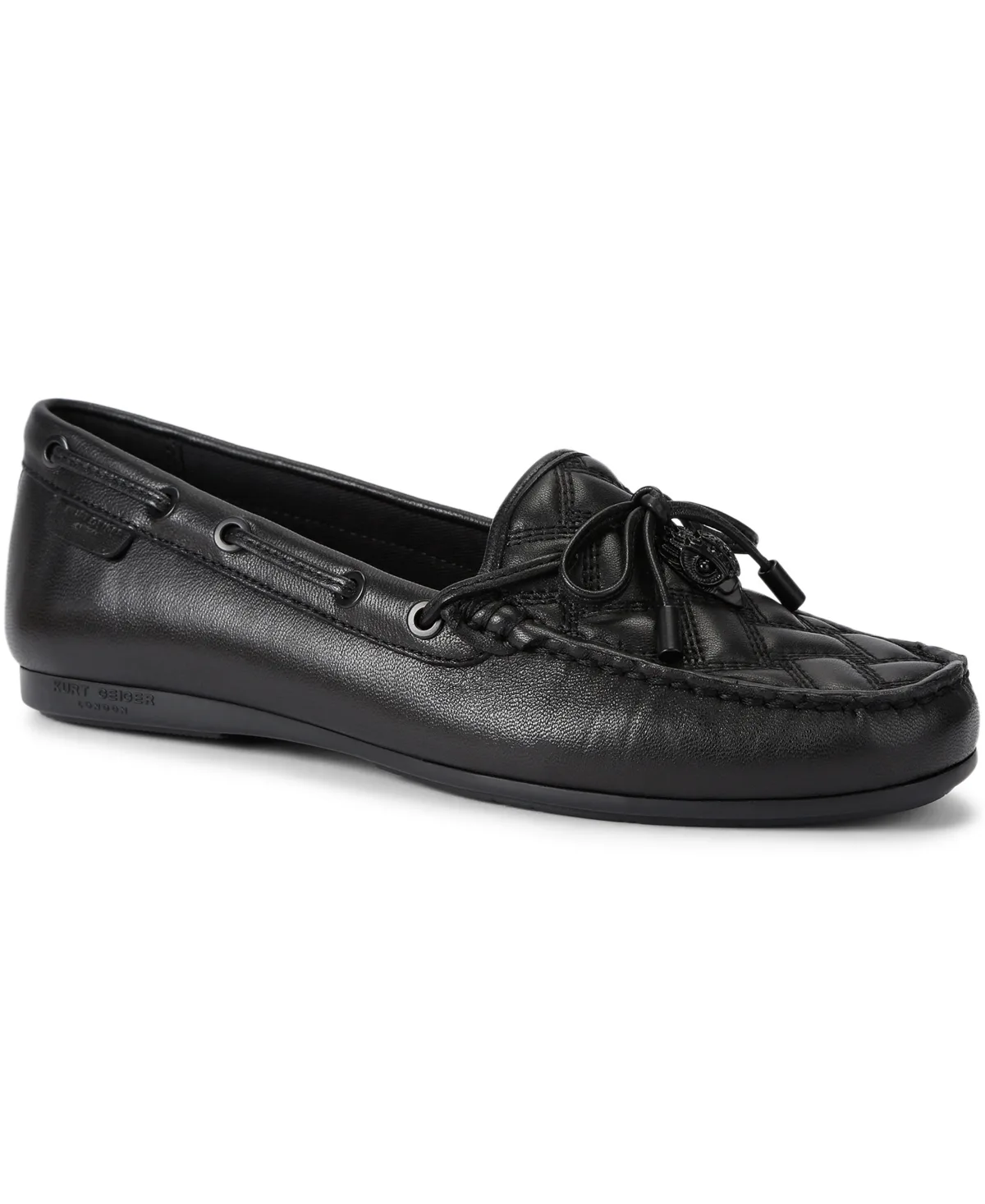 Eagle Embellished Square-Toe Loafers by Kurt Geiger