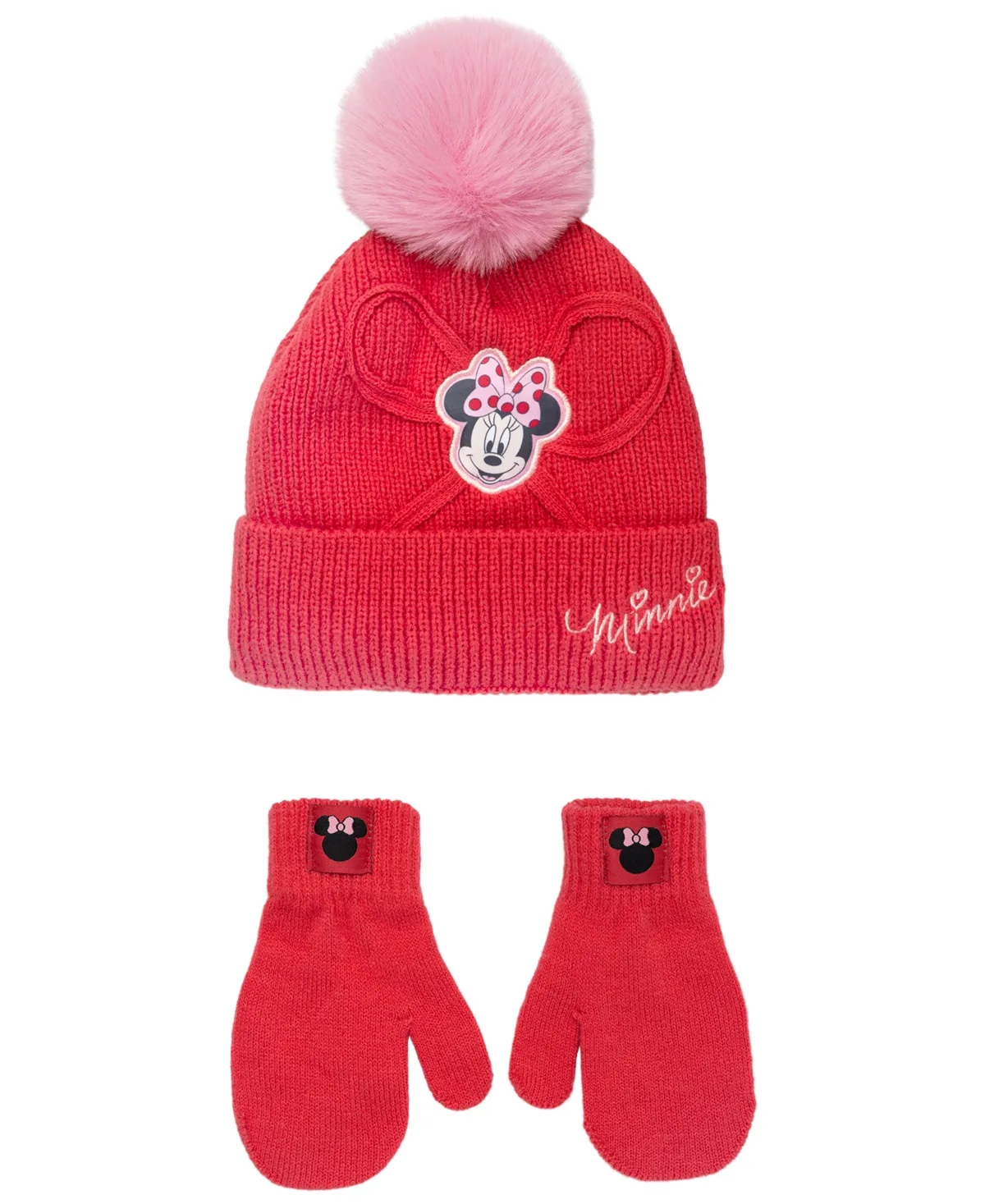 Minnie Mouse Beanie Hat and Mitten, 2-Piece Set by Minnie Mouse