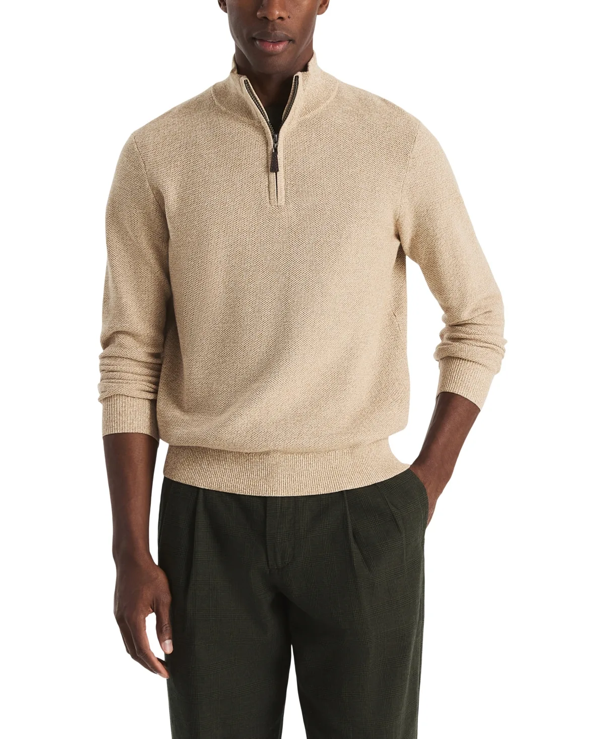 Marled Quarter-Zip Classic-Fit Sweater by Nautica