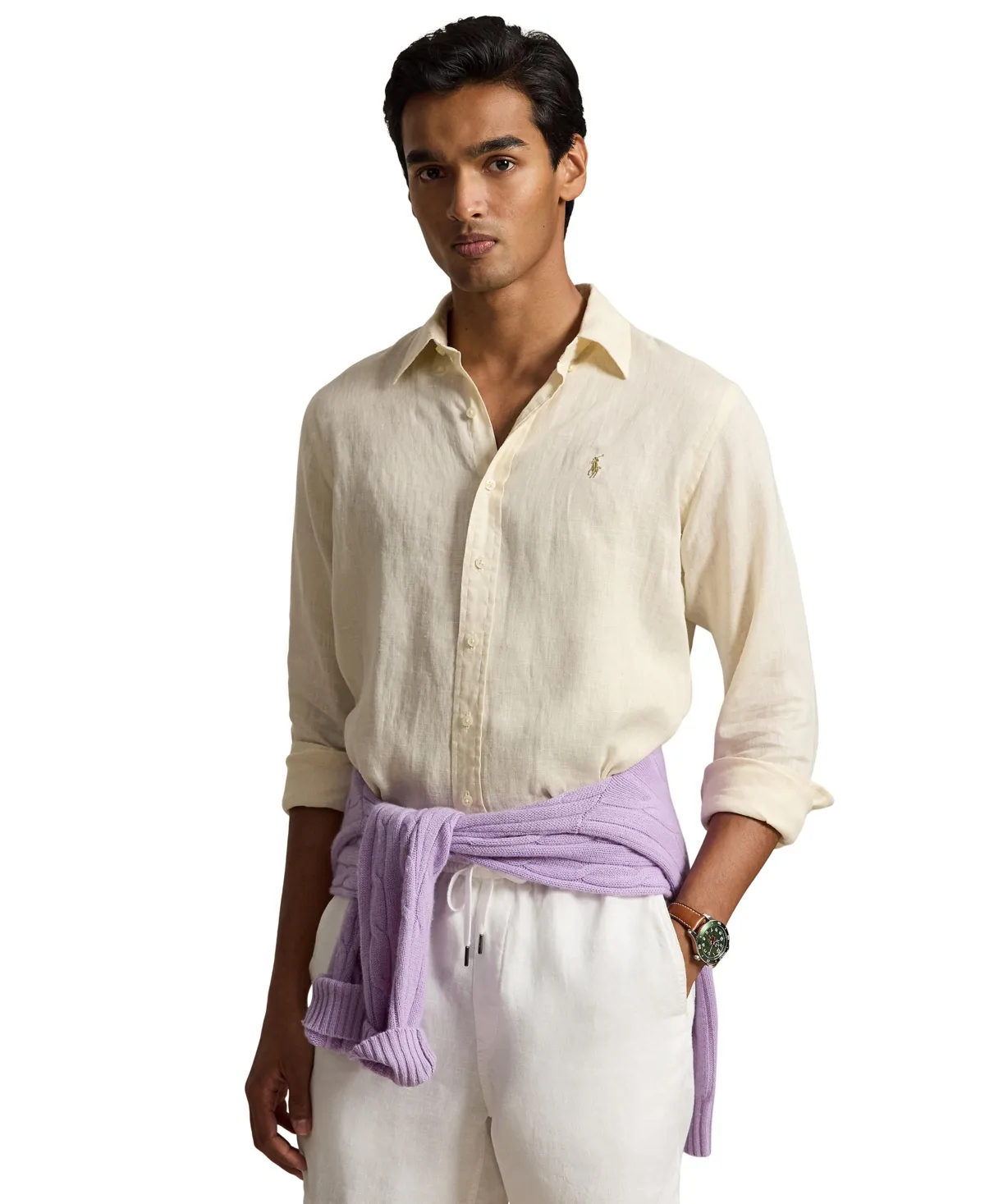 Classic Fit Linen Shirt by Polo Ralph Lauren
