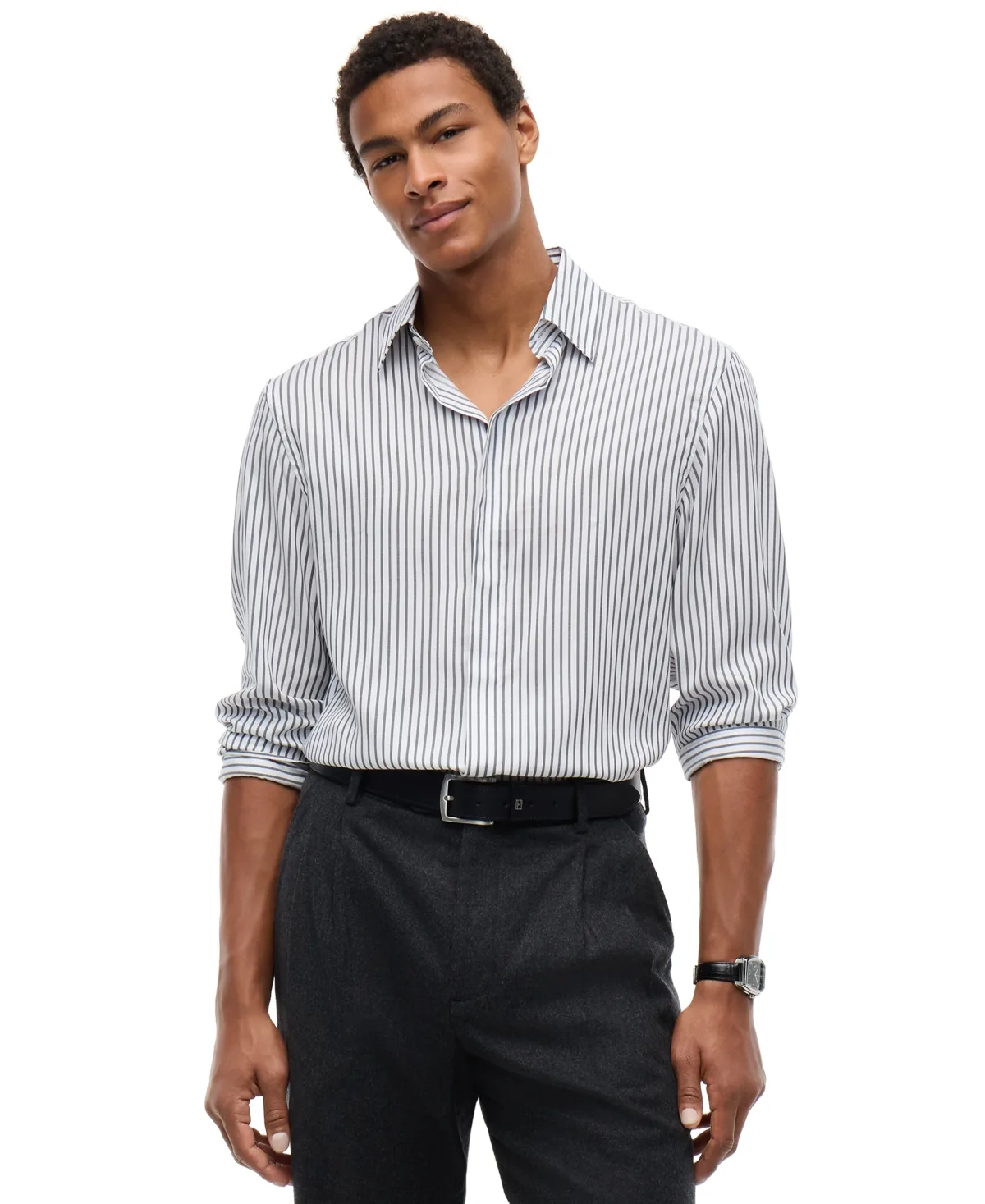 Ny Festive Long-Sleeve Striped Shirt by Tommy Hilfiger