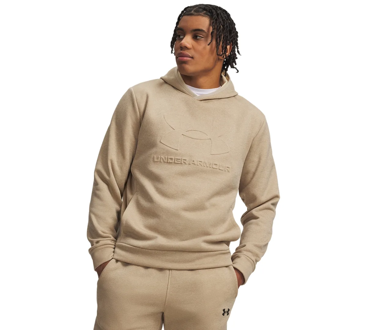 Fleece Twist Emboss Hoodie by Under Armour