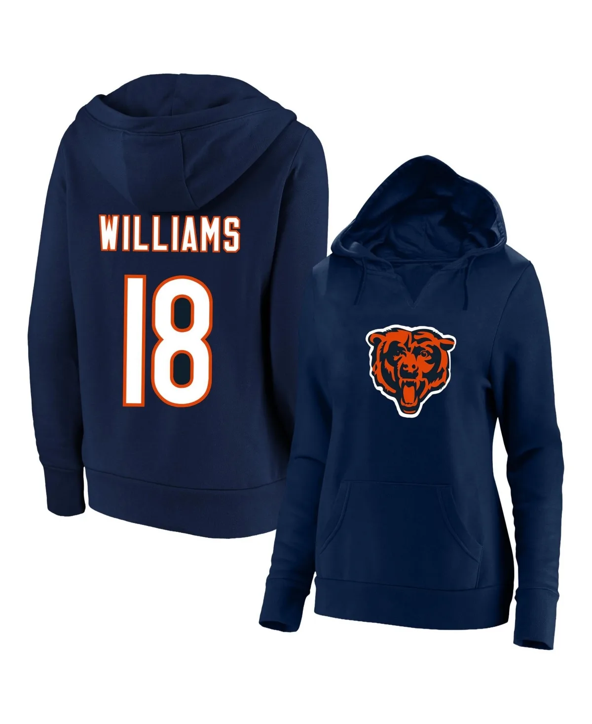 Chicago Bears Caleb Williams Notch Neck Hoodie by Fanatics