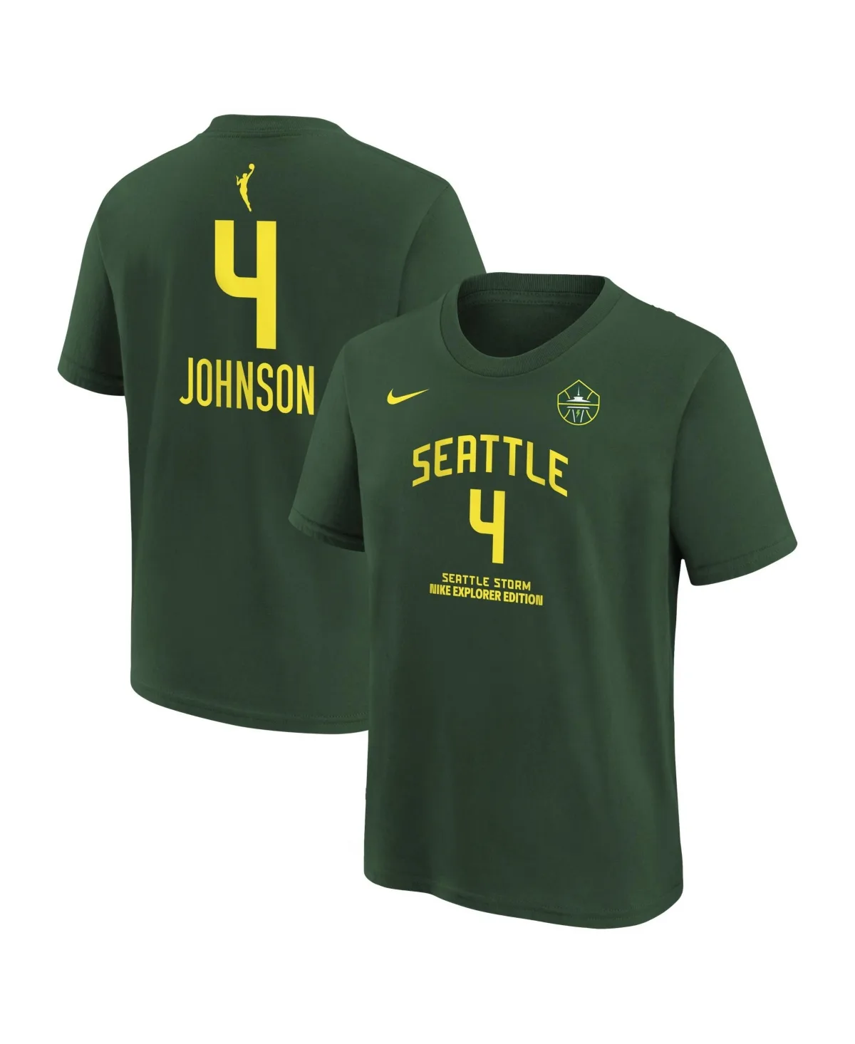 Seattle Storm Flaujae Johnson Explorer Edition Name & Number T-Shirt by Nike