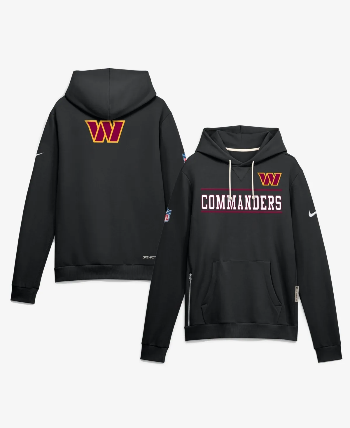 Washington Commanders Standard Issue Replay Officials Alternate Dri-Fit Hoodie by Nike