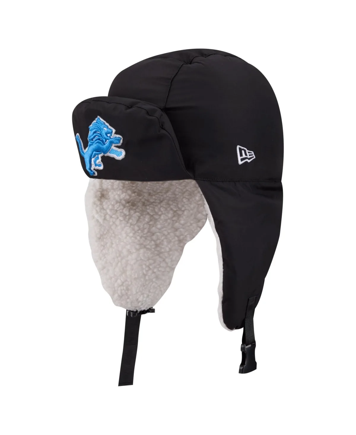 New Era x Alpha Industries Detroit Lions Quilted Puffer Trapper Hat by New Era