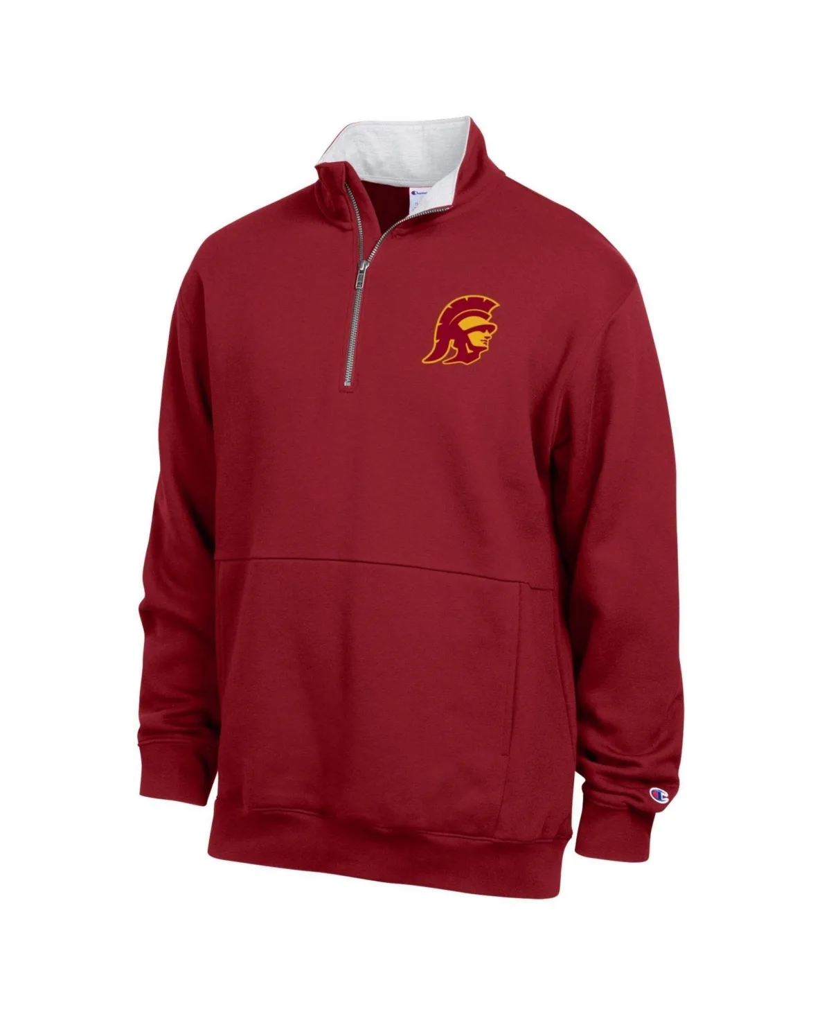 Usc Trojans Quarter-Zip Fleece Pullover Sweatshirt by Champion