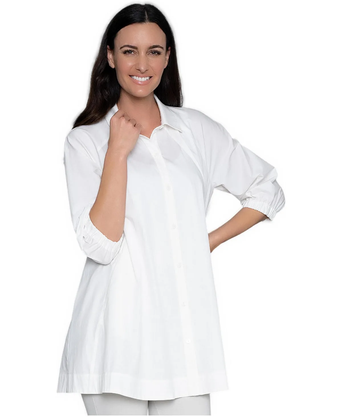 Compliment Tunic in Cotton Poplin by Stella Carakasi