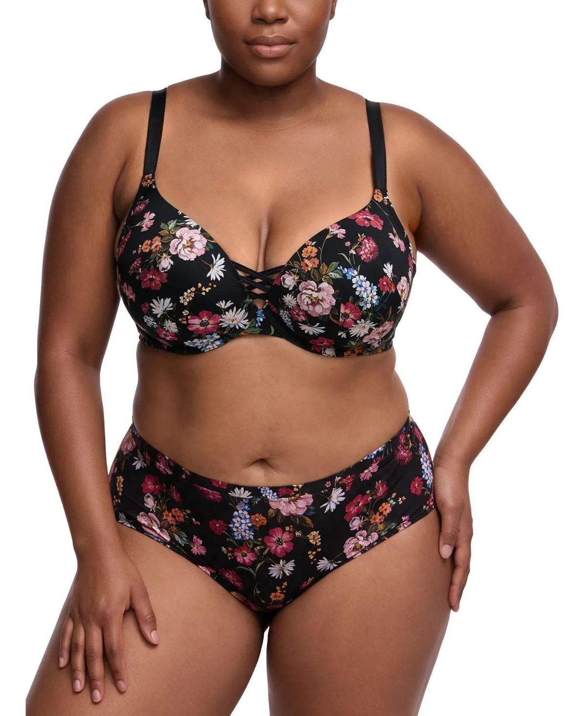 Xo Plunge Push-Up Smooth Bra with Crisscross Design by Torrid