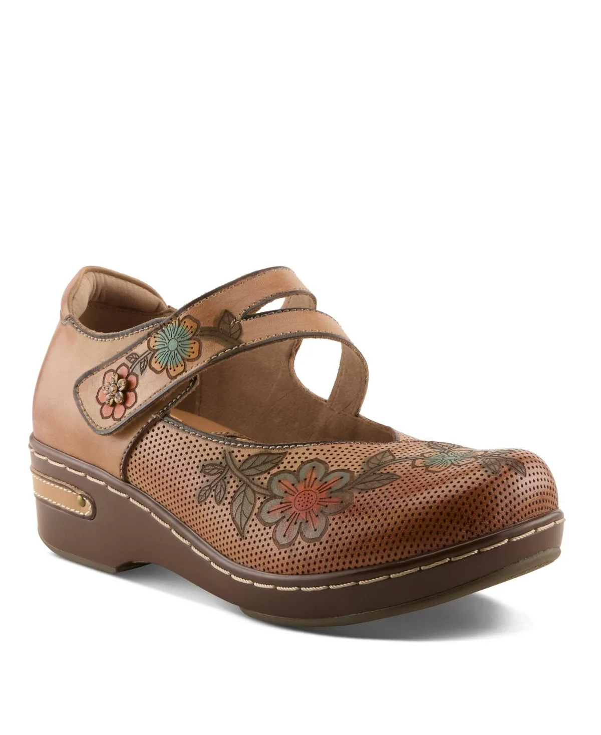 Spring Step Mamataish Mary Jane with Hand-Painted Design by Lartiste