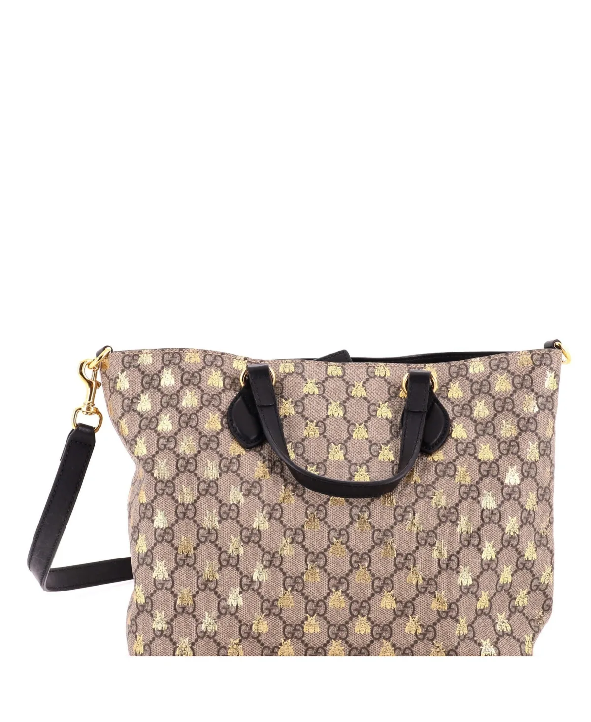Pre-Owned Small Convertible Soft Tote Printed Gg Coated Canvas by Gucci