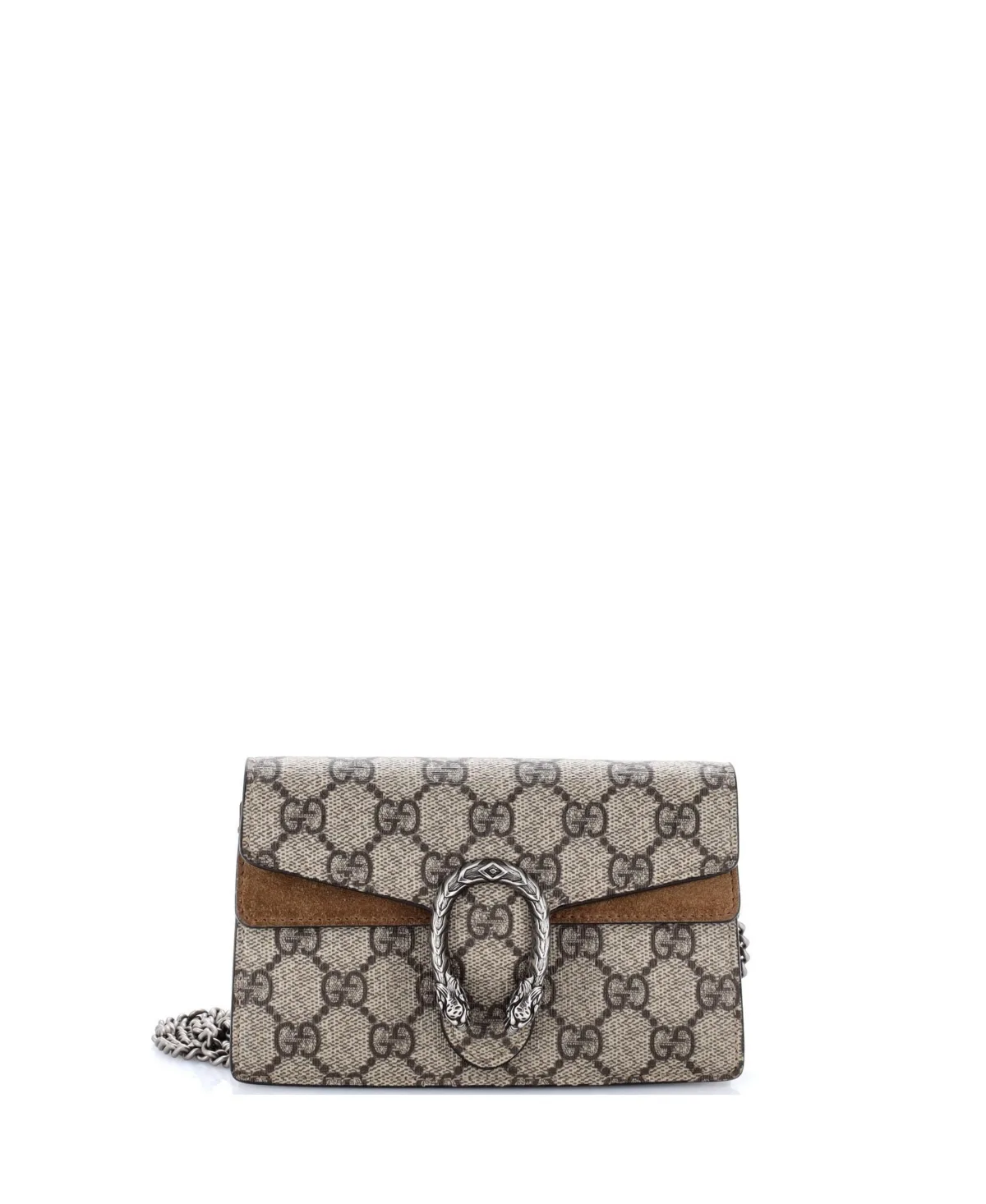 Pre-Owned Super Mini Dionysus Bag Gg Coated Canvas by Gucci