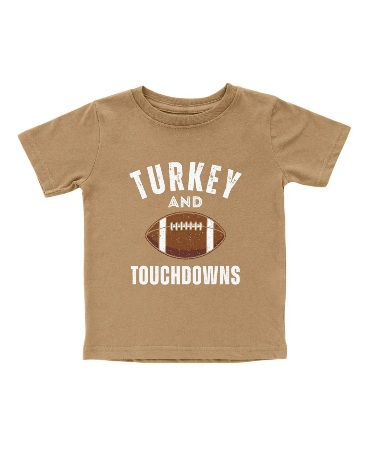 Turkey and Touchdowns Thanksgiving T-Shirt by Sweet Wink