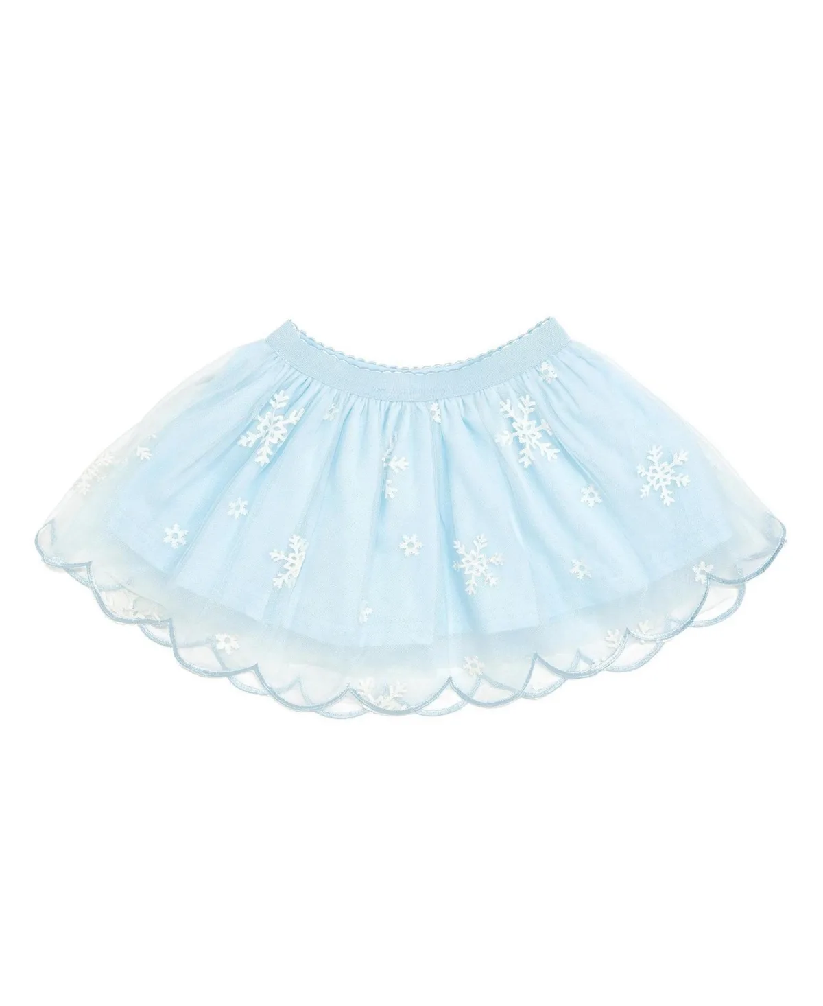 Glitter Snowflake Scalloped Tutu Skirt by Sweet Wink