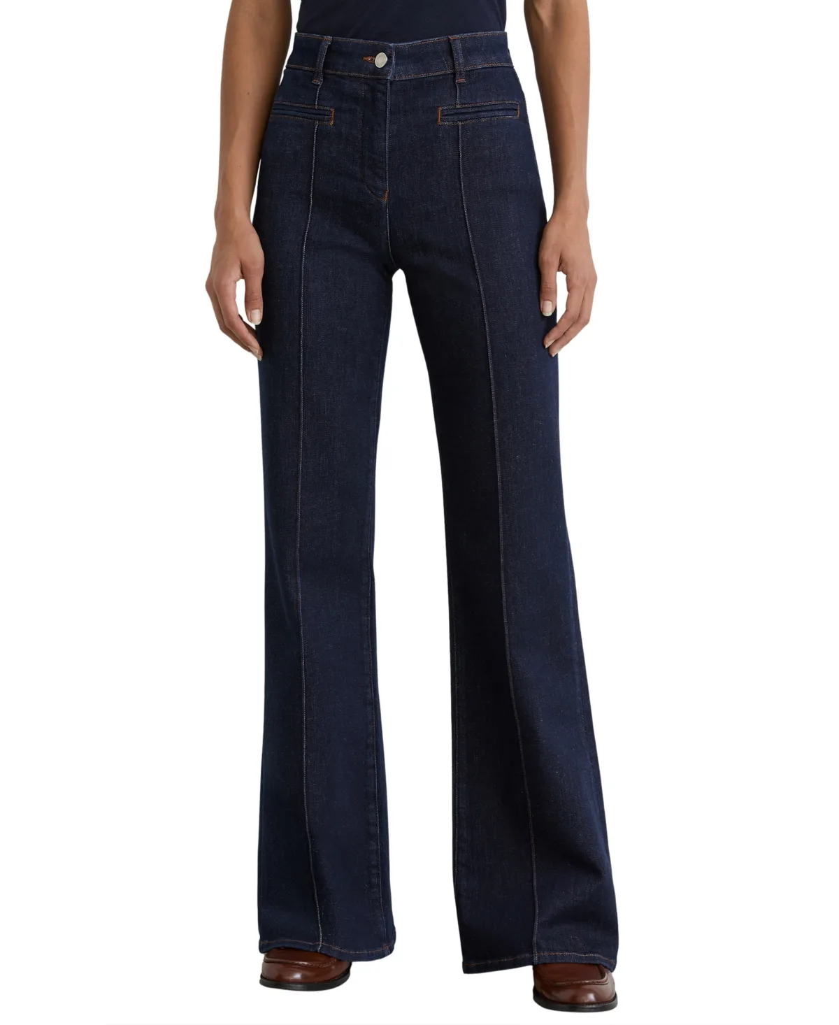 Heather High-Waisted Wide-Leg Jeans by Reiss