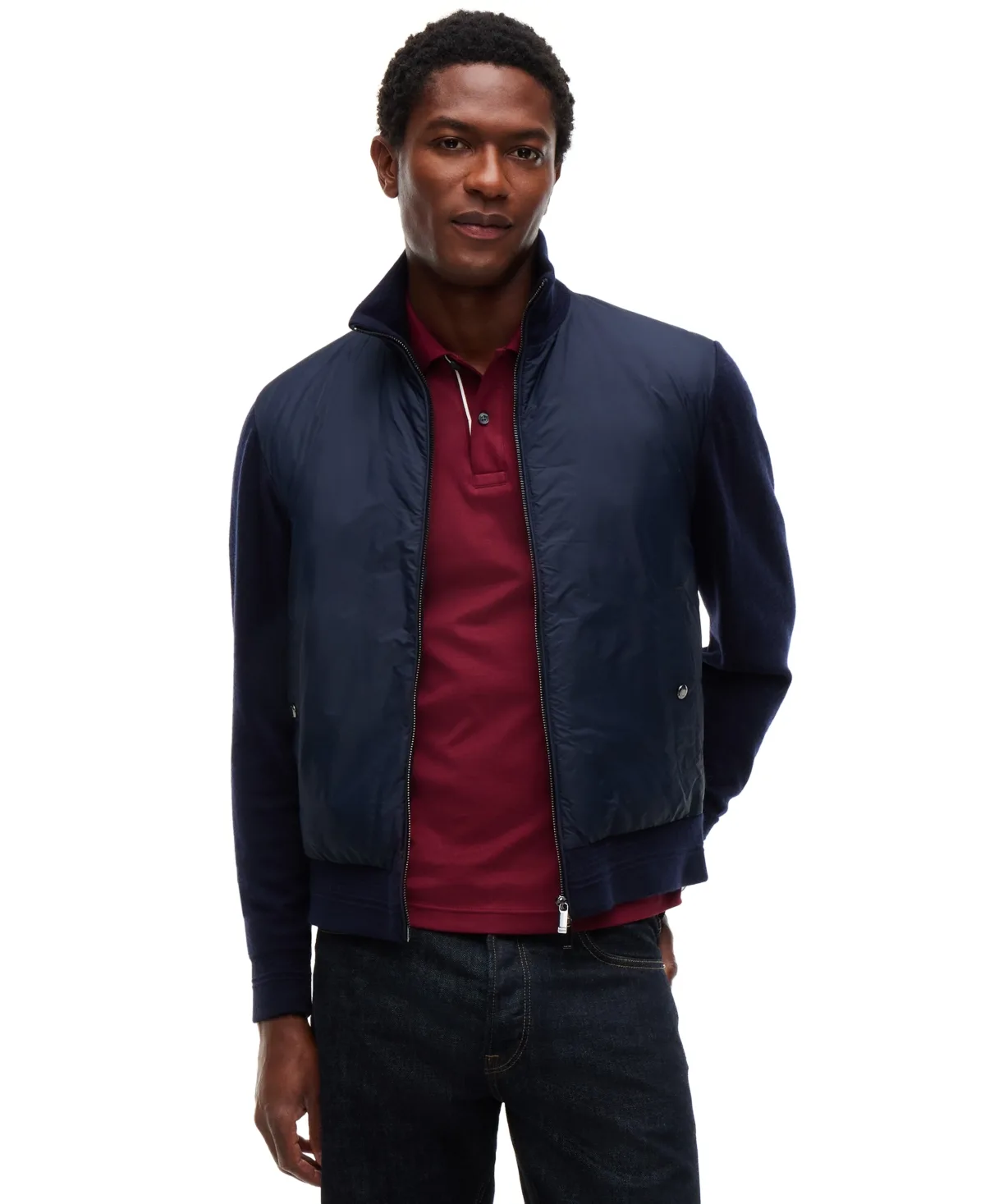 Ny Mixed Media Regular-Fit Wool-Blend Jacket by Tommy Hilfiger
