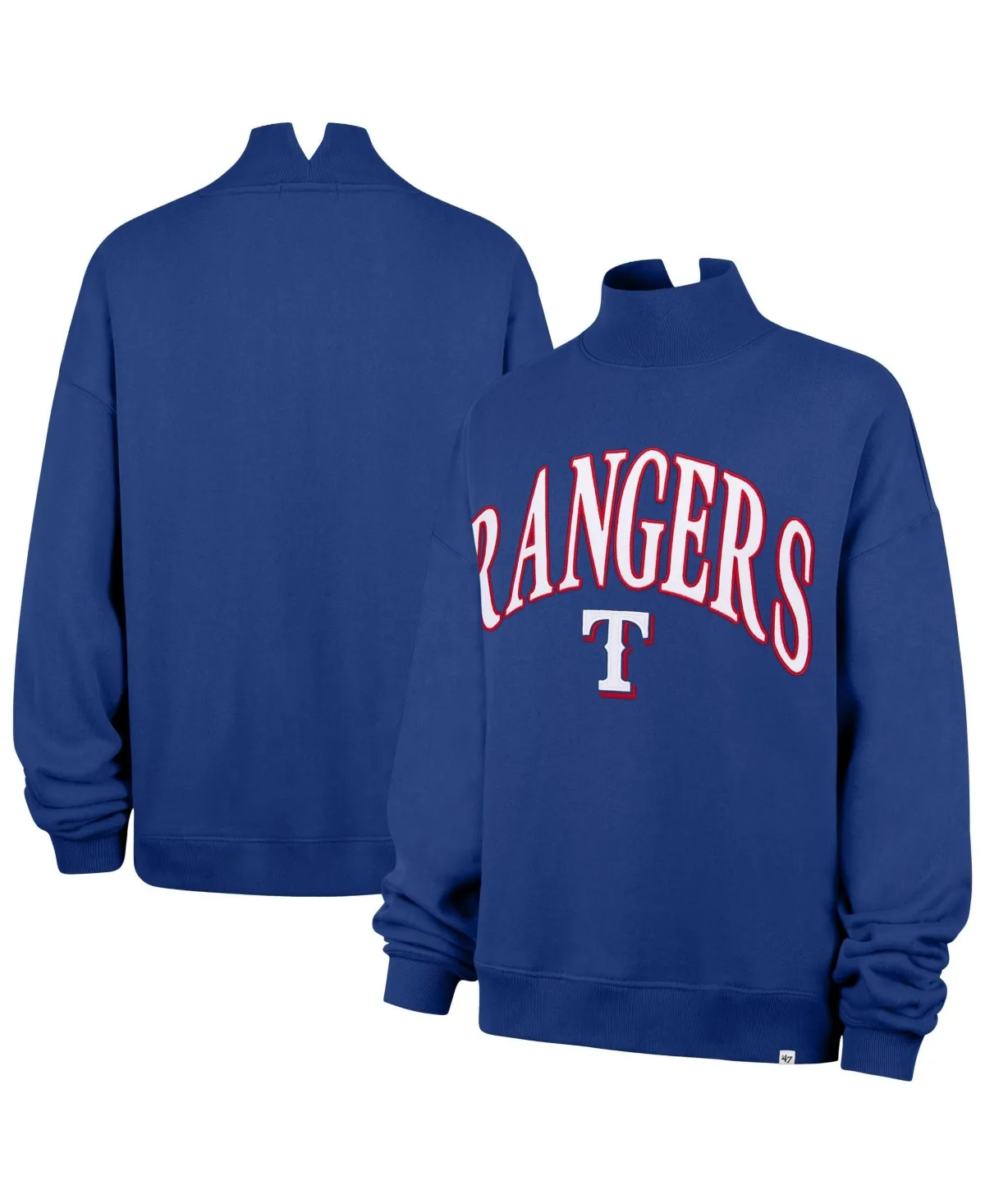 New York Rangers Vantage Mock Neck Oversized Sweatshirt