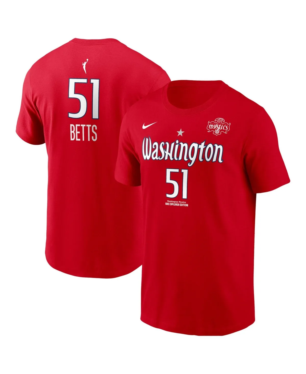 Washington Mystics Explorer Screen-Print Graphic T-Shirt by Nike