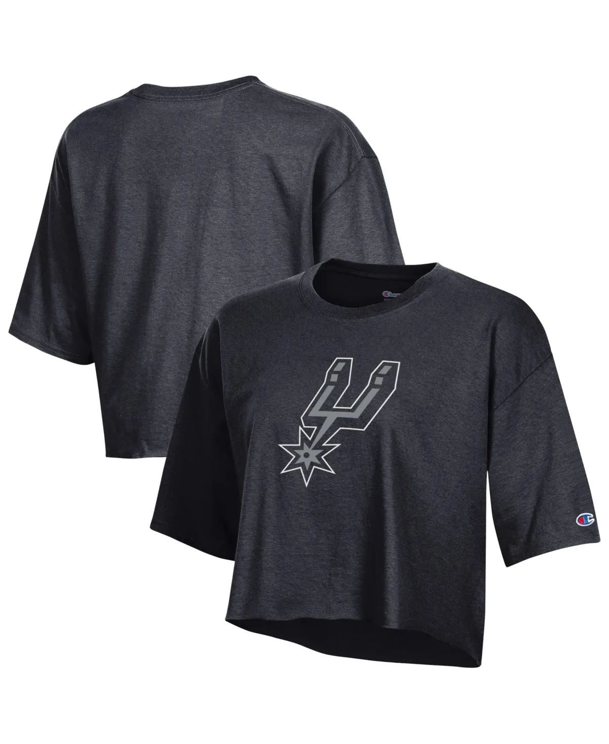 San Antonio Spurs Cropped Boyfriend T-Shirt by Champion