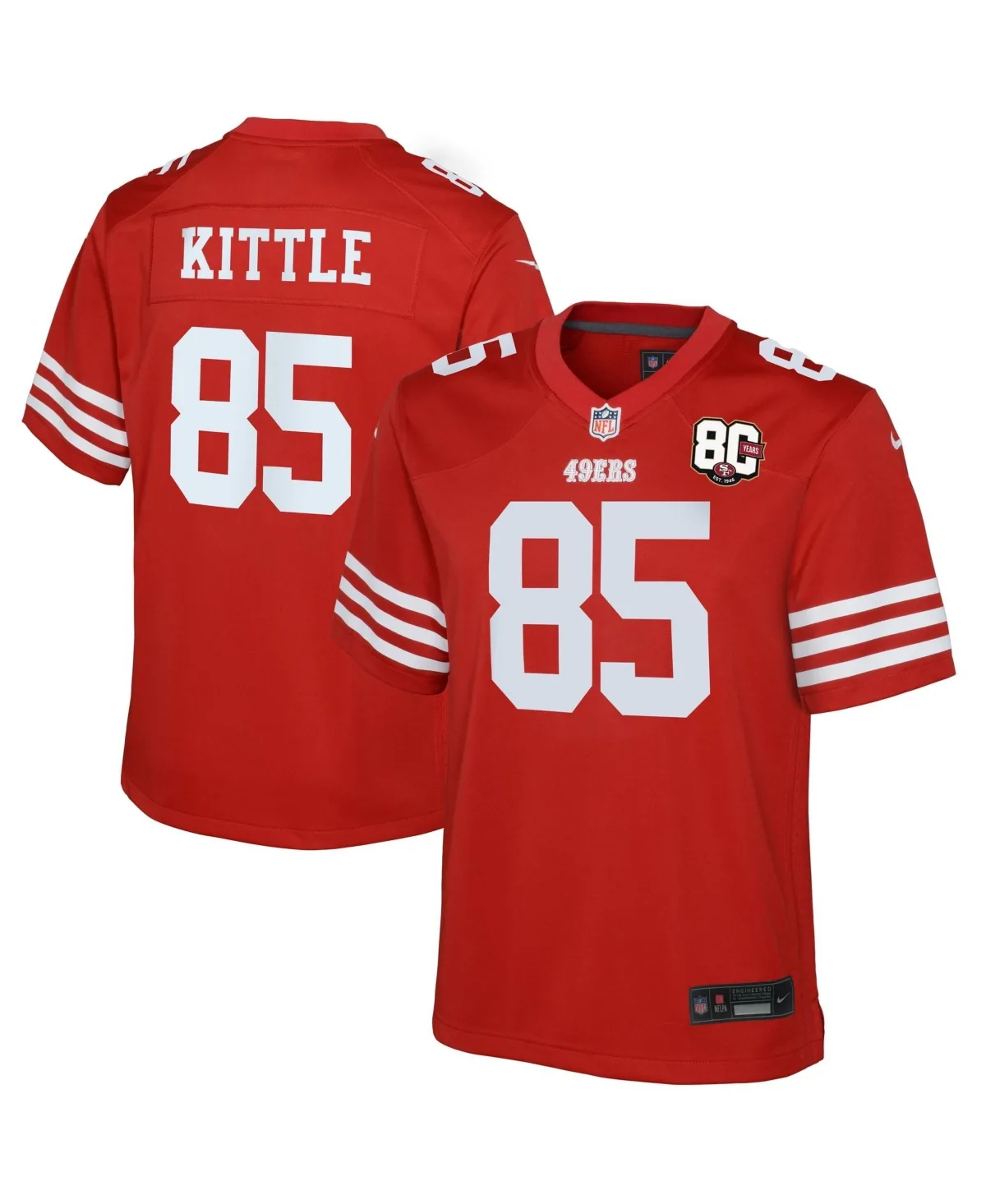 San Francisco 49ers George Pickens V-Neck Jersey by Nike