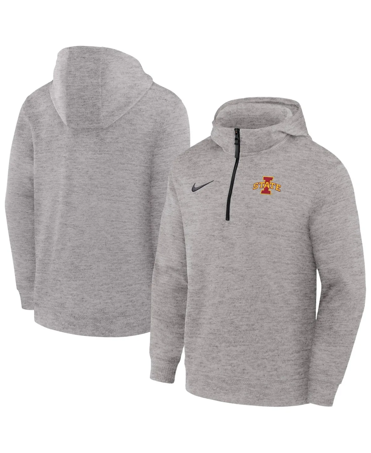 Iowa Coaches Premium Heathered Quarter-Zip Hoodie by Nike