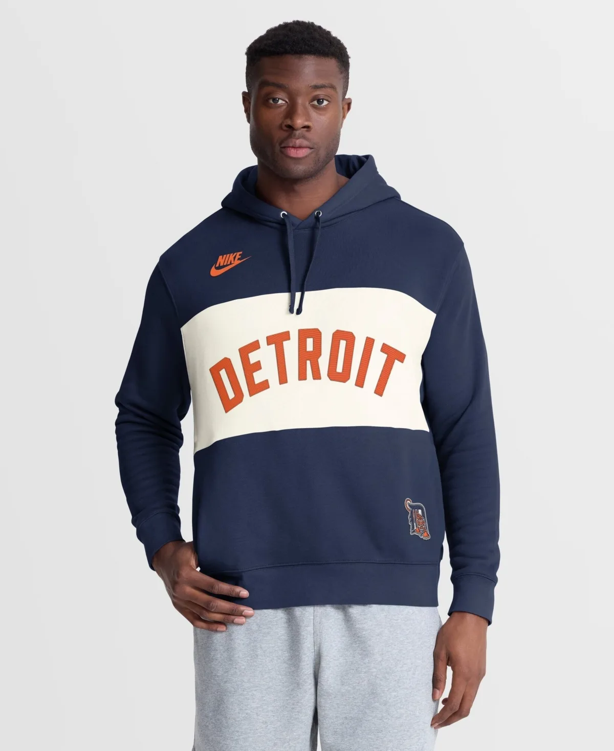 Detroit Tigers 1961-1963 Cooperstown Collection Legacy Color-Block Hoodie by Nike