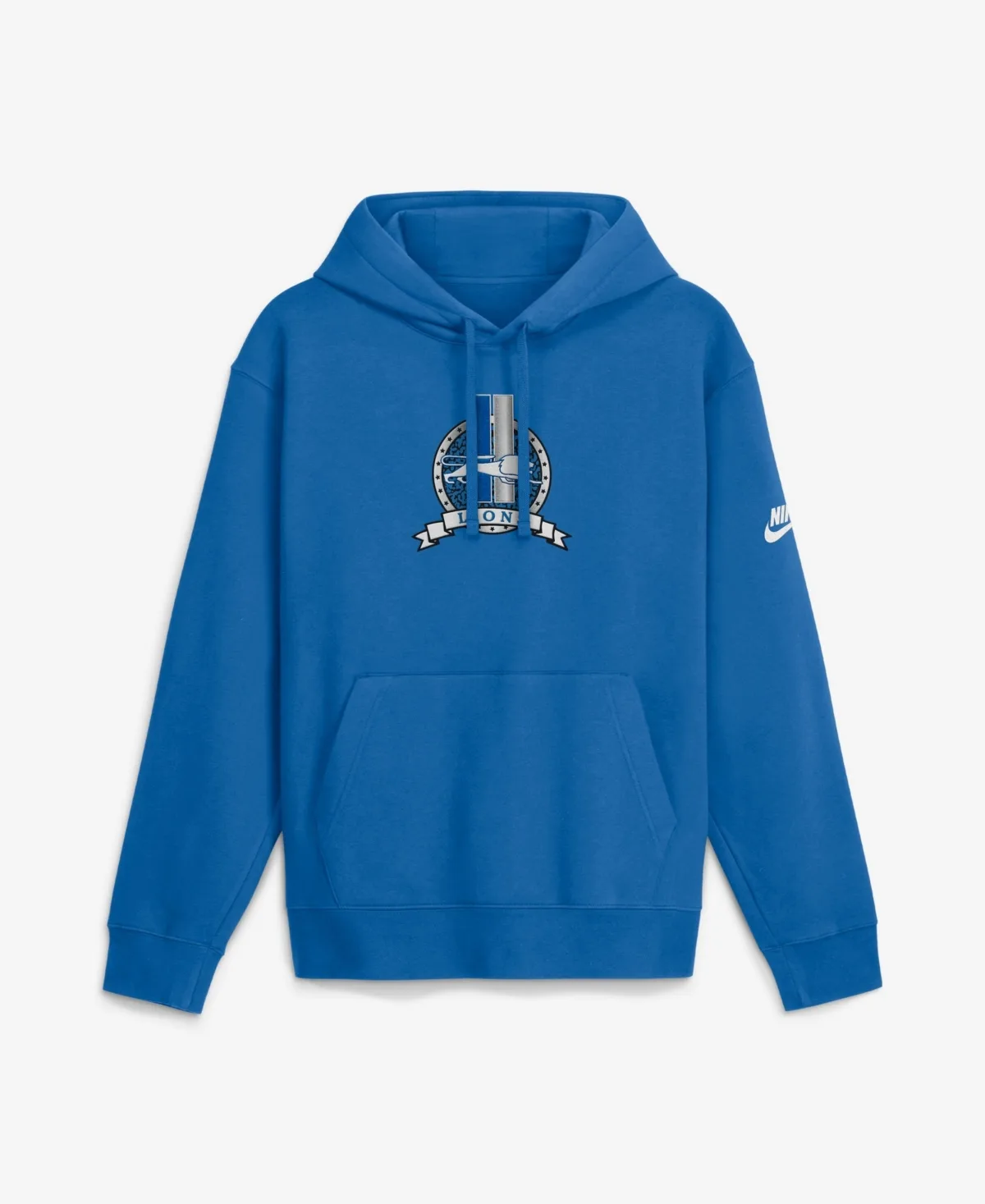 Detroit Lions Short Pass Rewind Club Fleece Hoodie by Nike
