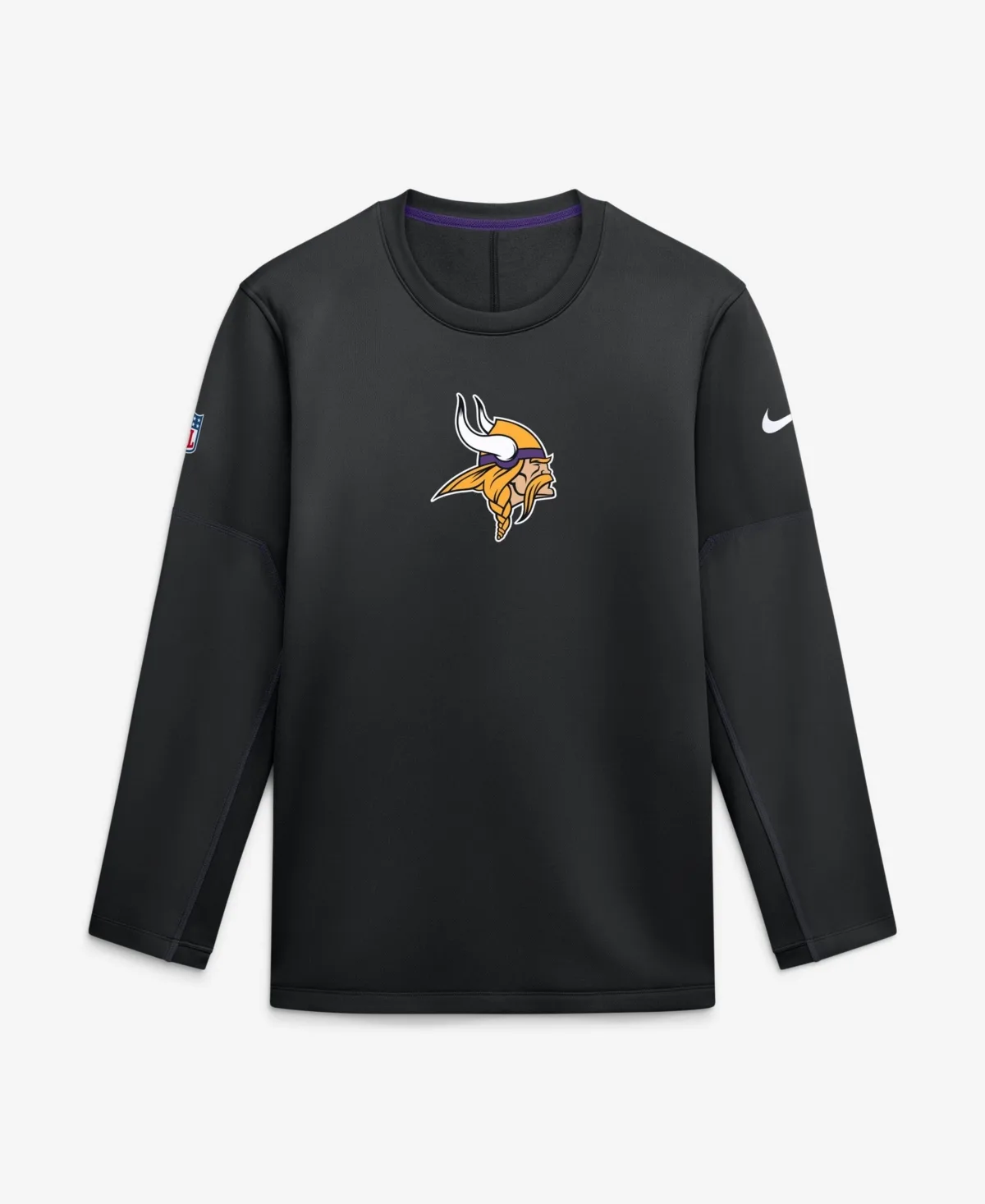 Minnesota Vikings Sideline Coaches Team Present Midweight Therma-Fit Sweatshirt by Nike