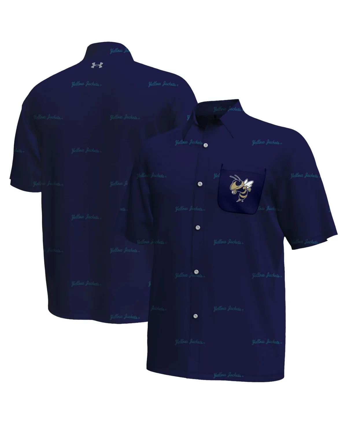 Gameday Armourfuse Short-Sleeve Relaxed-Fit Button-Up Shirt by Under Armour