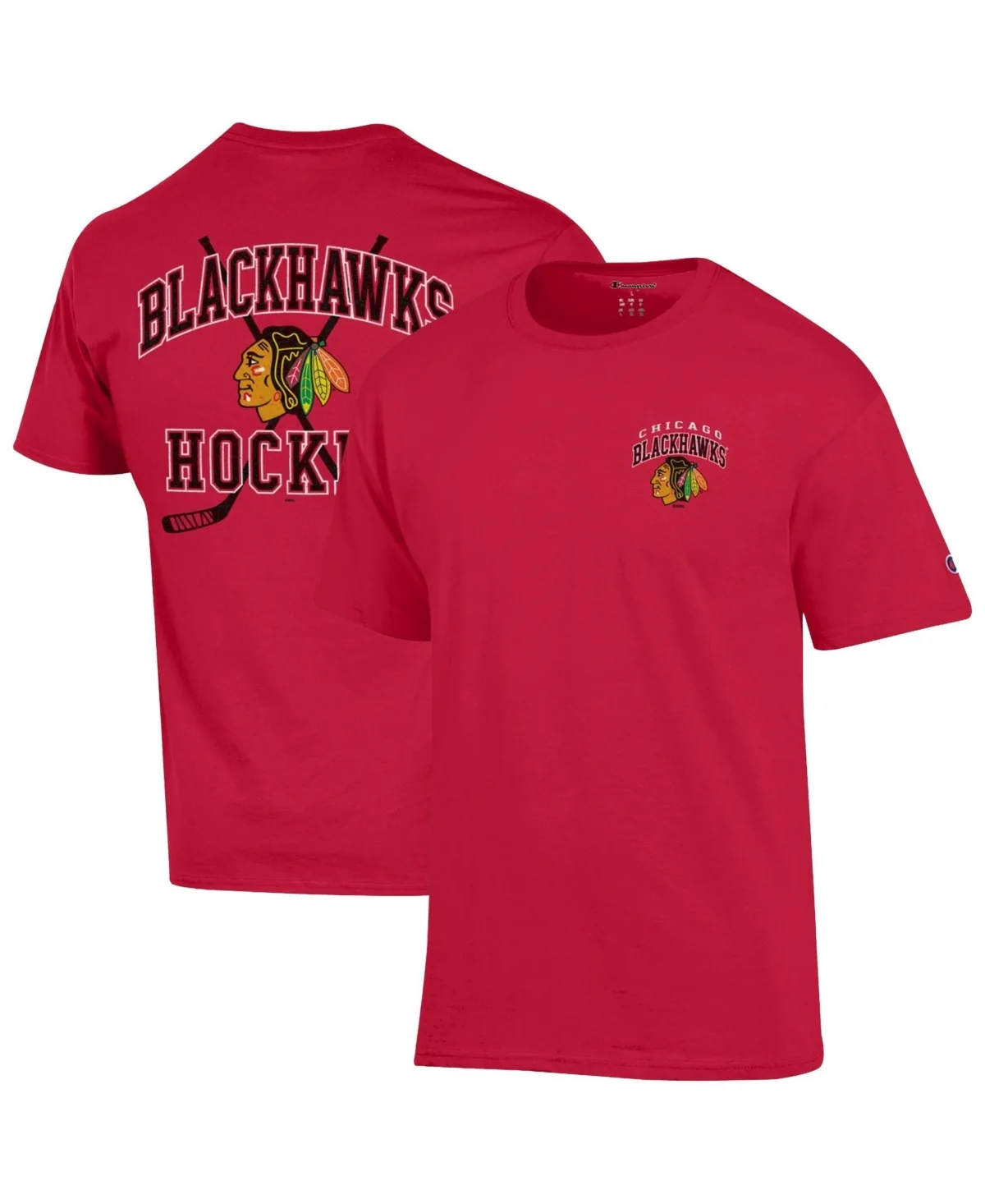 Chicago Blackhawks Stick with It Graphic Tee by Champion
