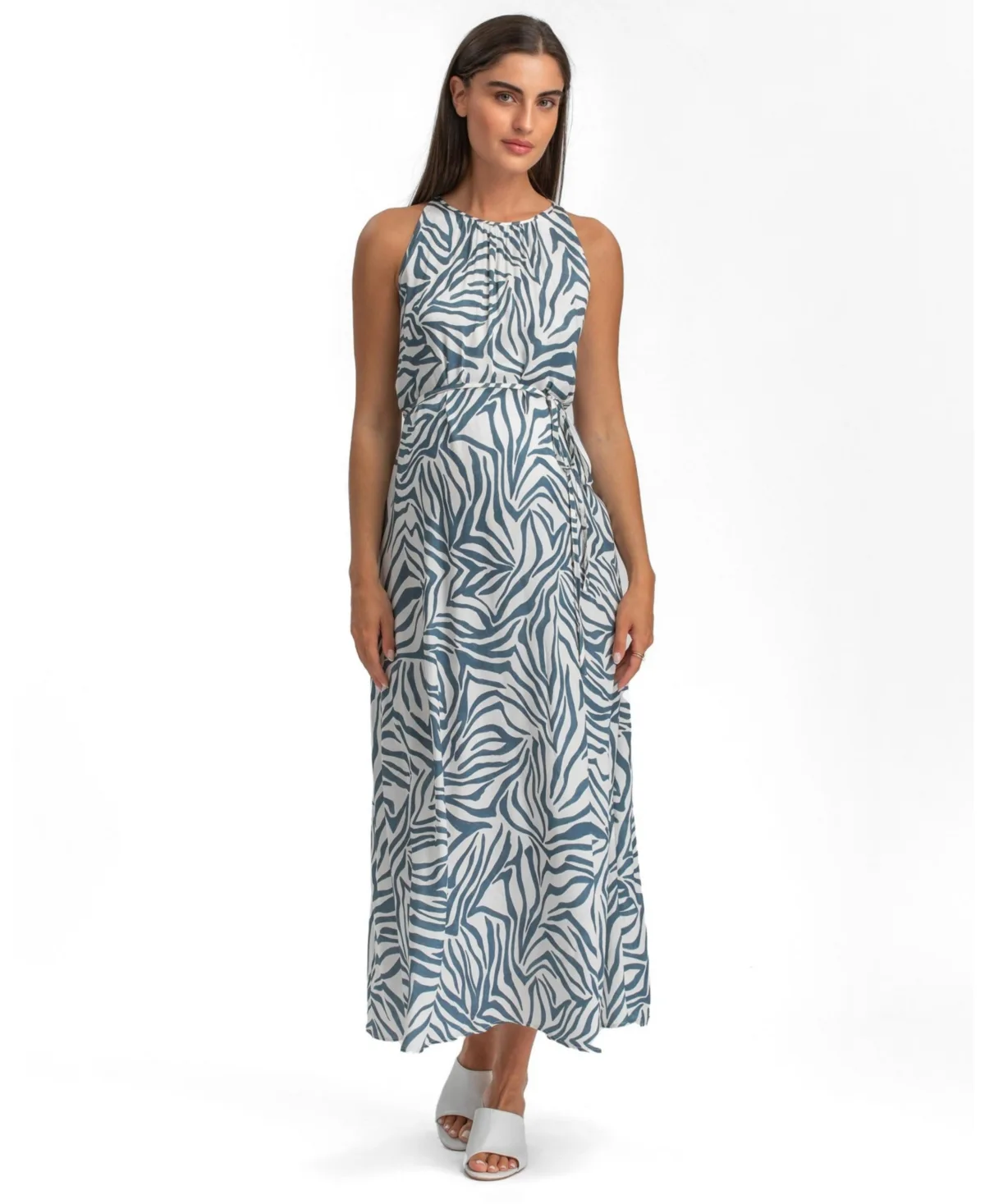 Francesca Halter Sleeveless Maxi Dress by Pietro Brunelli Maternity