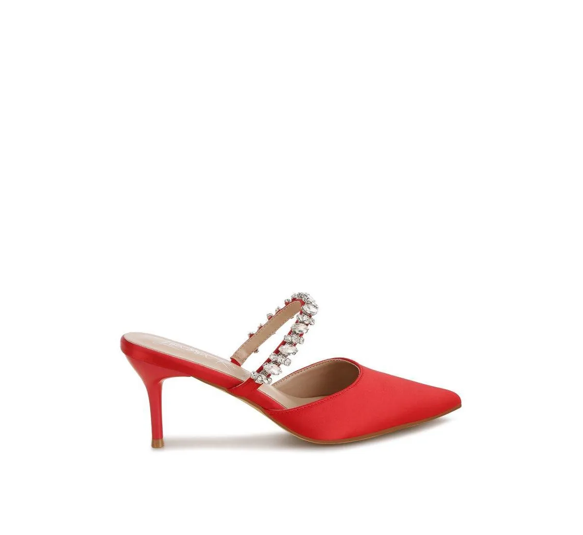 Sena Diamante Stiletto Mules Sandals by London Rag