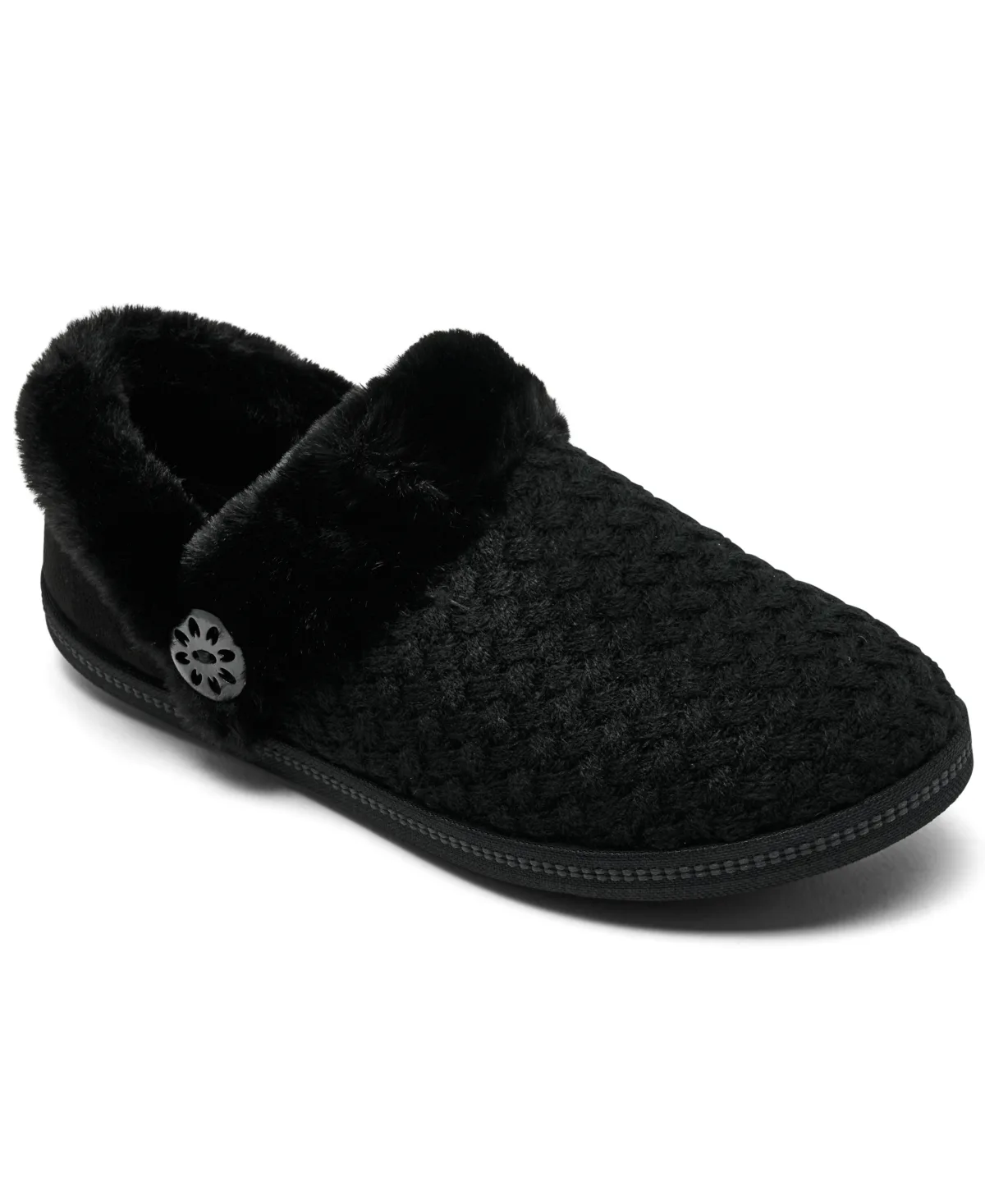 Cozy Campfire-Frosty Memory Foam Suede Clog Slippers by Skechers