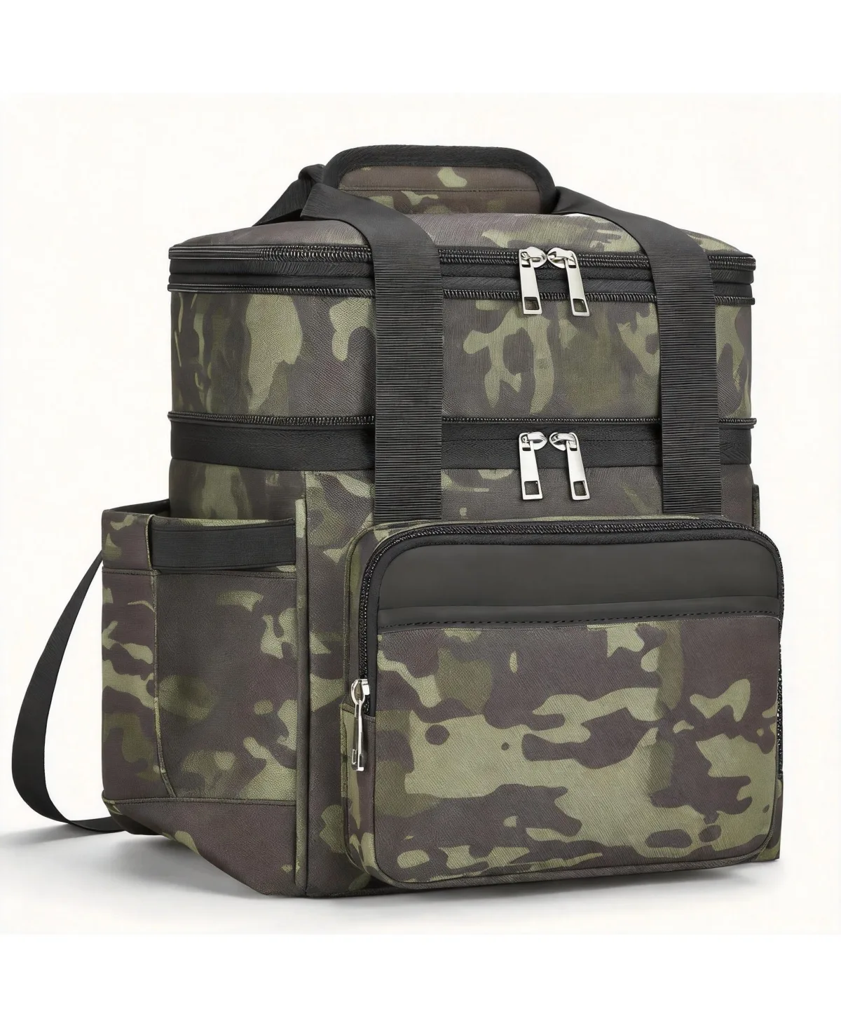 22L Camping Outdoor Picnics Lunch Bag Double Deck Soft Large