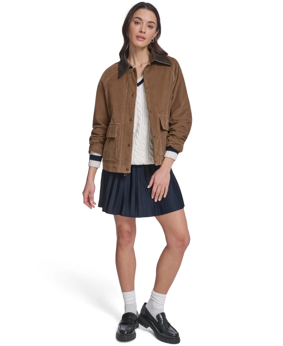 Regular Short Cotton Barn Jacket by Levi's