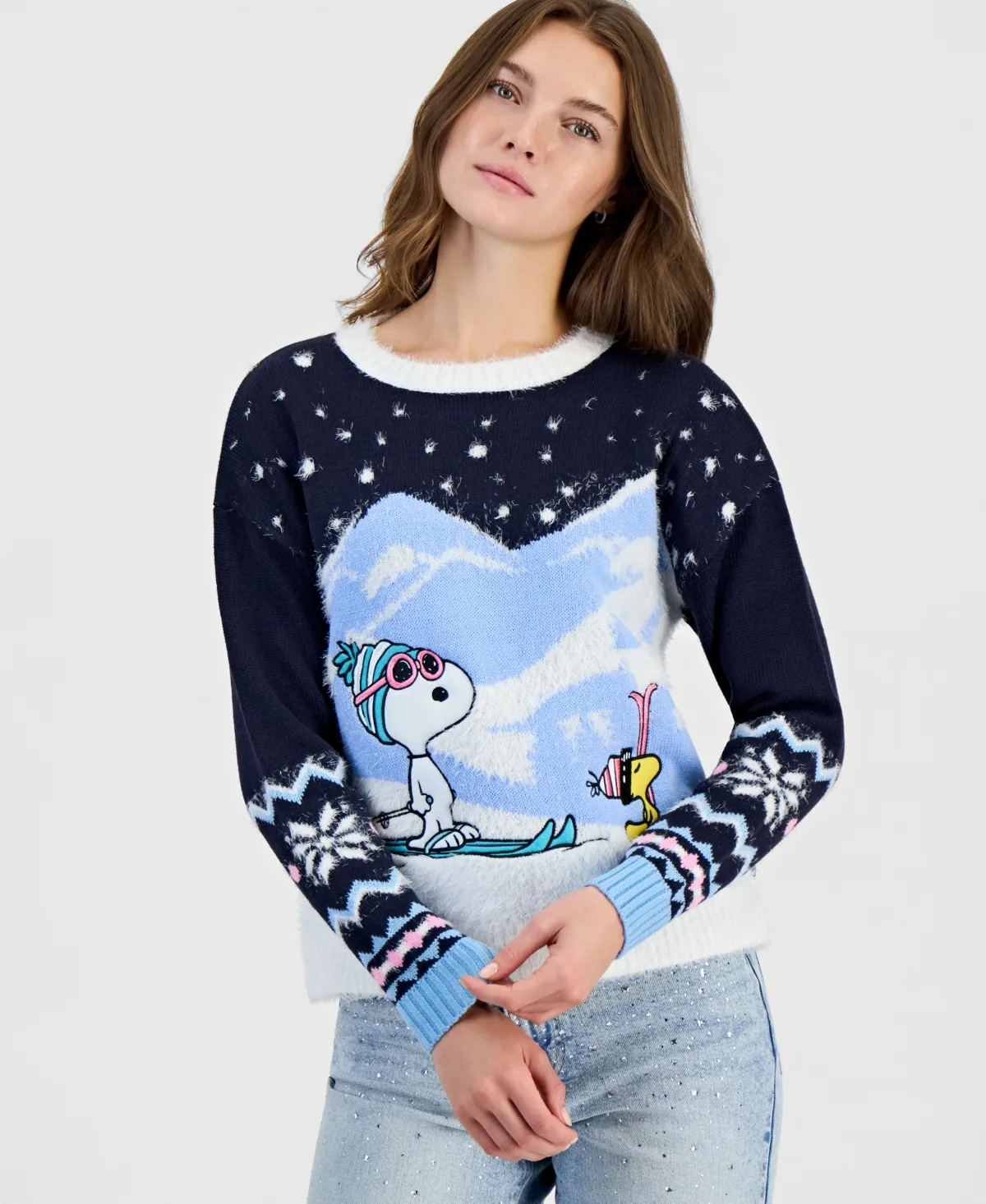 Snoopy & Woodstock Holiday Christmas Sweater by Hooked Up by Iot