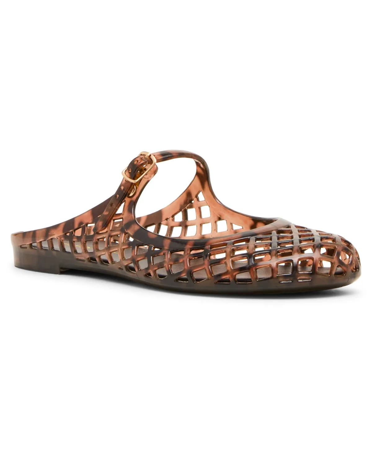 Safron Caged Jelly Mary-Jane Slip-On Flats by Madden Girl