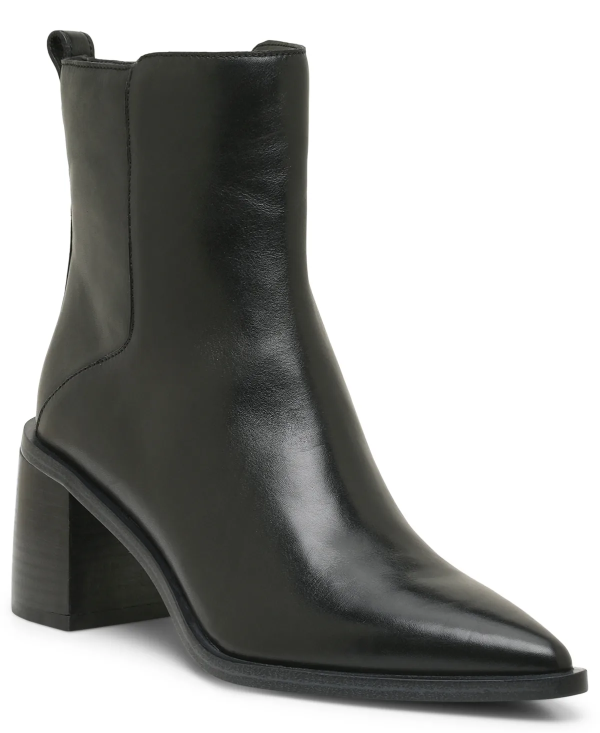 Lorelai Pointed Toe Block Heel Booties