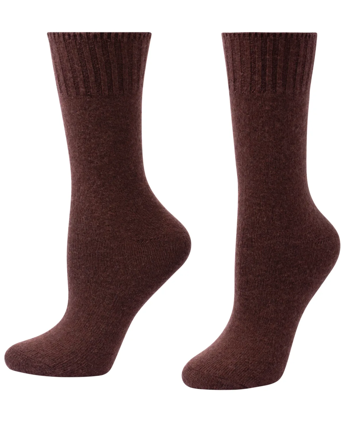 Cashmere-Blend Ribbed-Welt Crew Socks