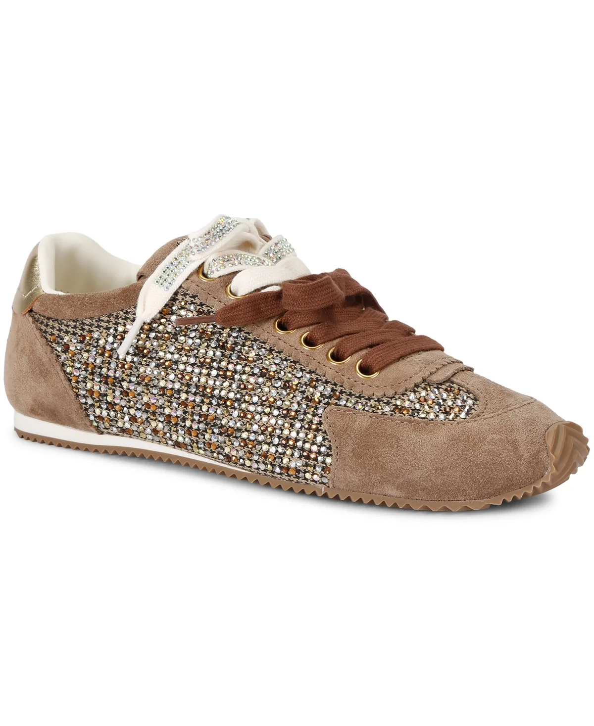 Islington Gem-Embellished Round-Toe Sneakers