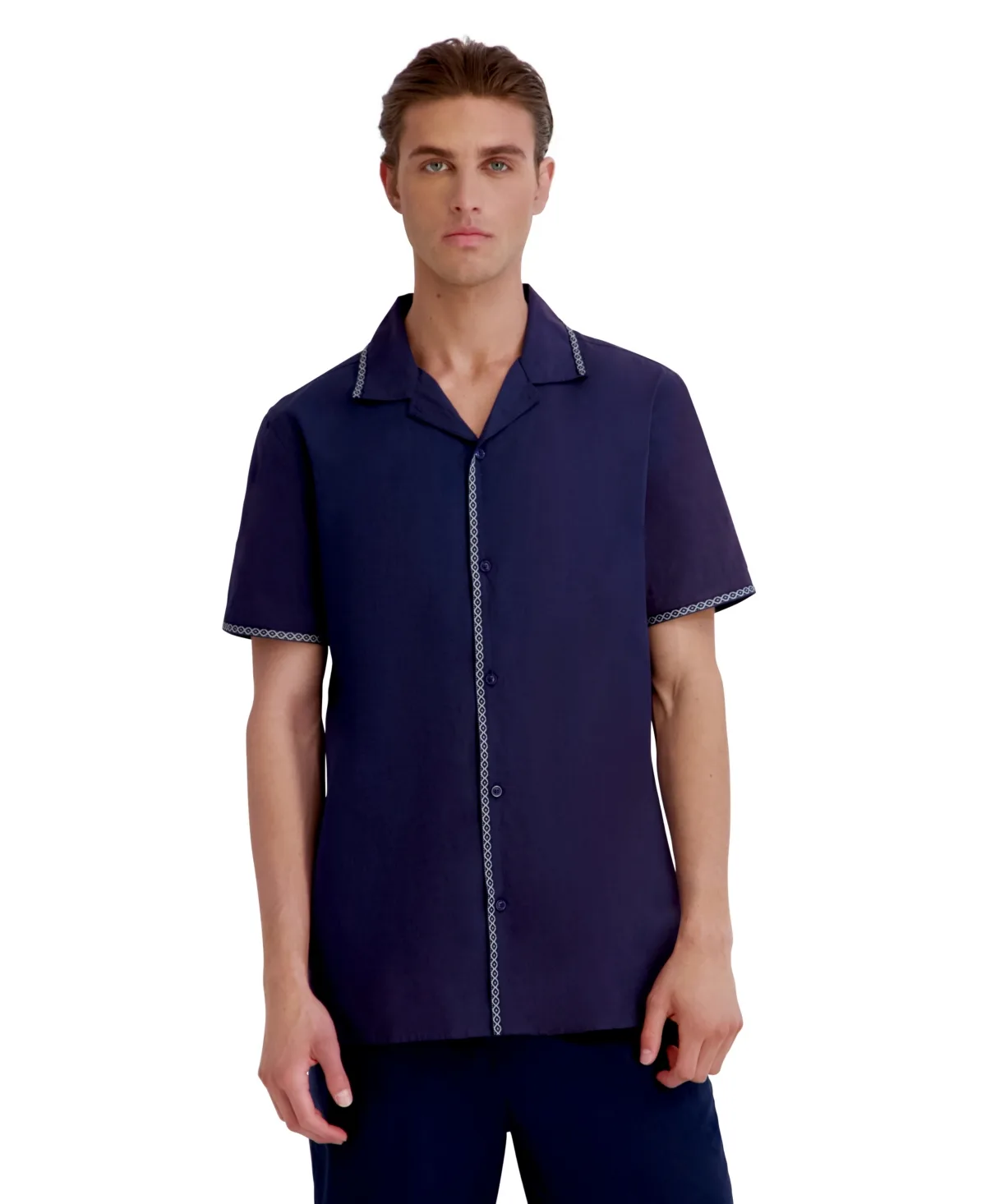 Cotton Camp Collar Shirt by Karl Lagerfeld