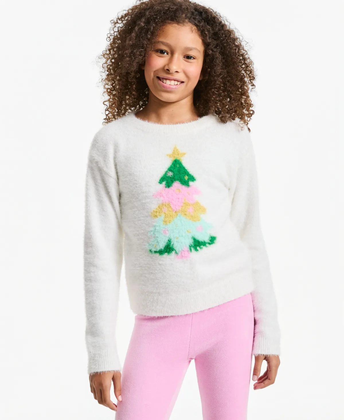 Crewneck Long-Sleeve Tree Sweater by Epic Threads