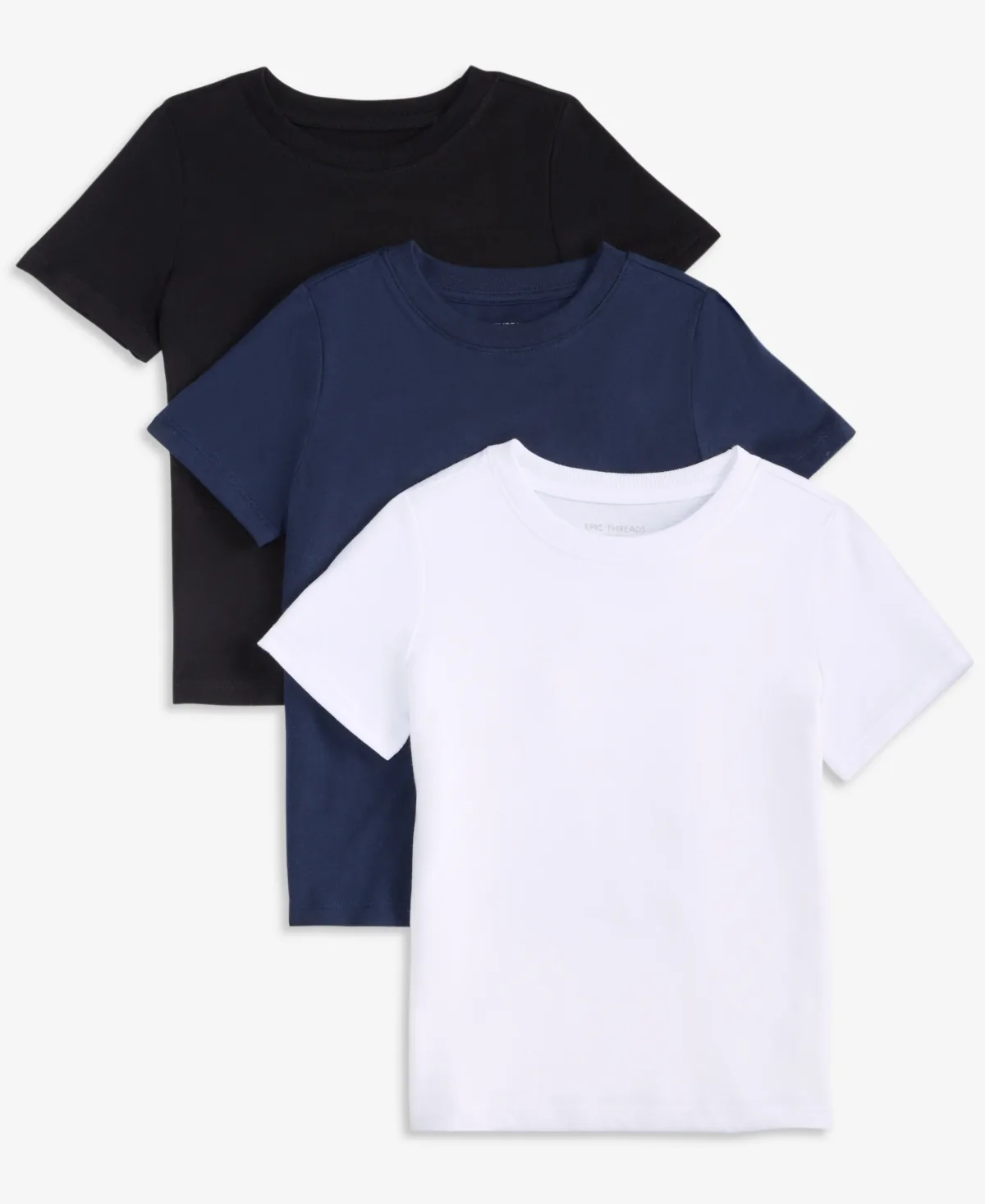 Short-Sleeve Solid T-Shirts, 2+1 Free Bonus Pack by Epic Threads