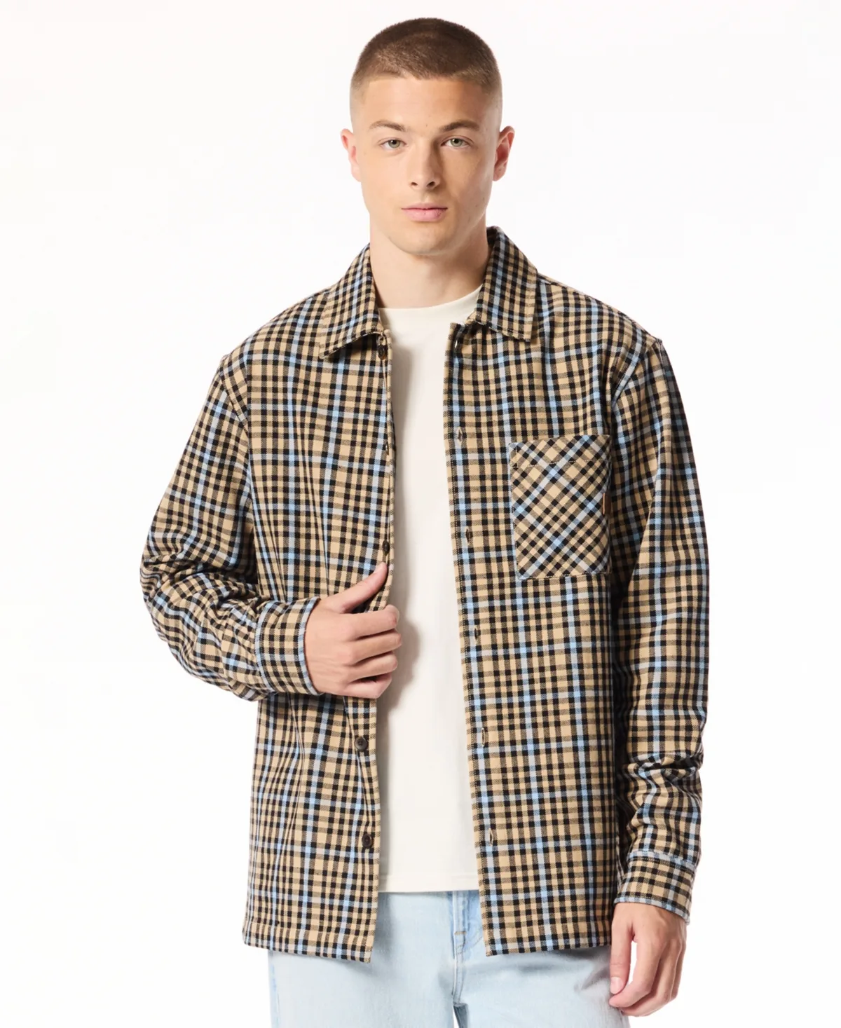 Samuel Plaid Relaxed-Fit Overshirt by Buffalo David Bitton