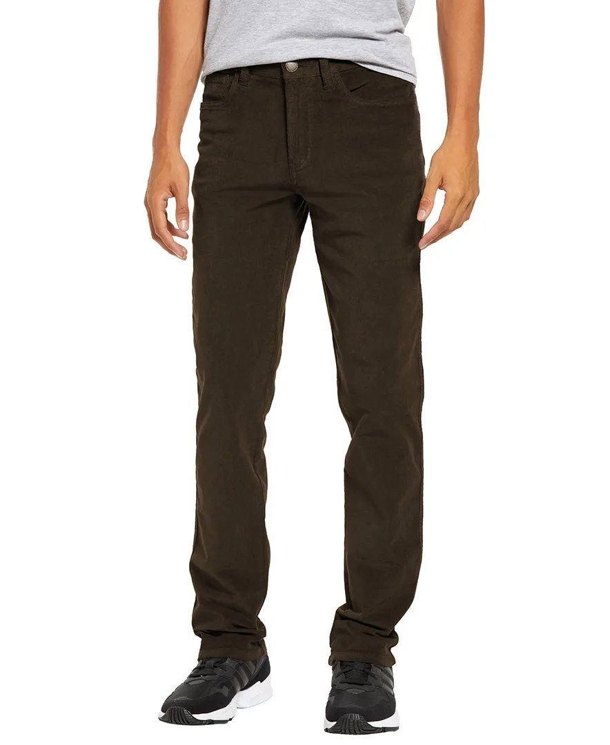 Straight-Leg Stretch Corduroy Pants