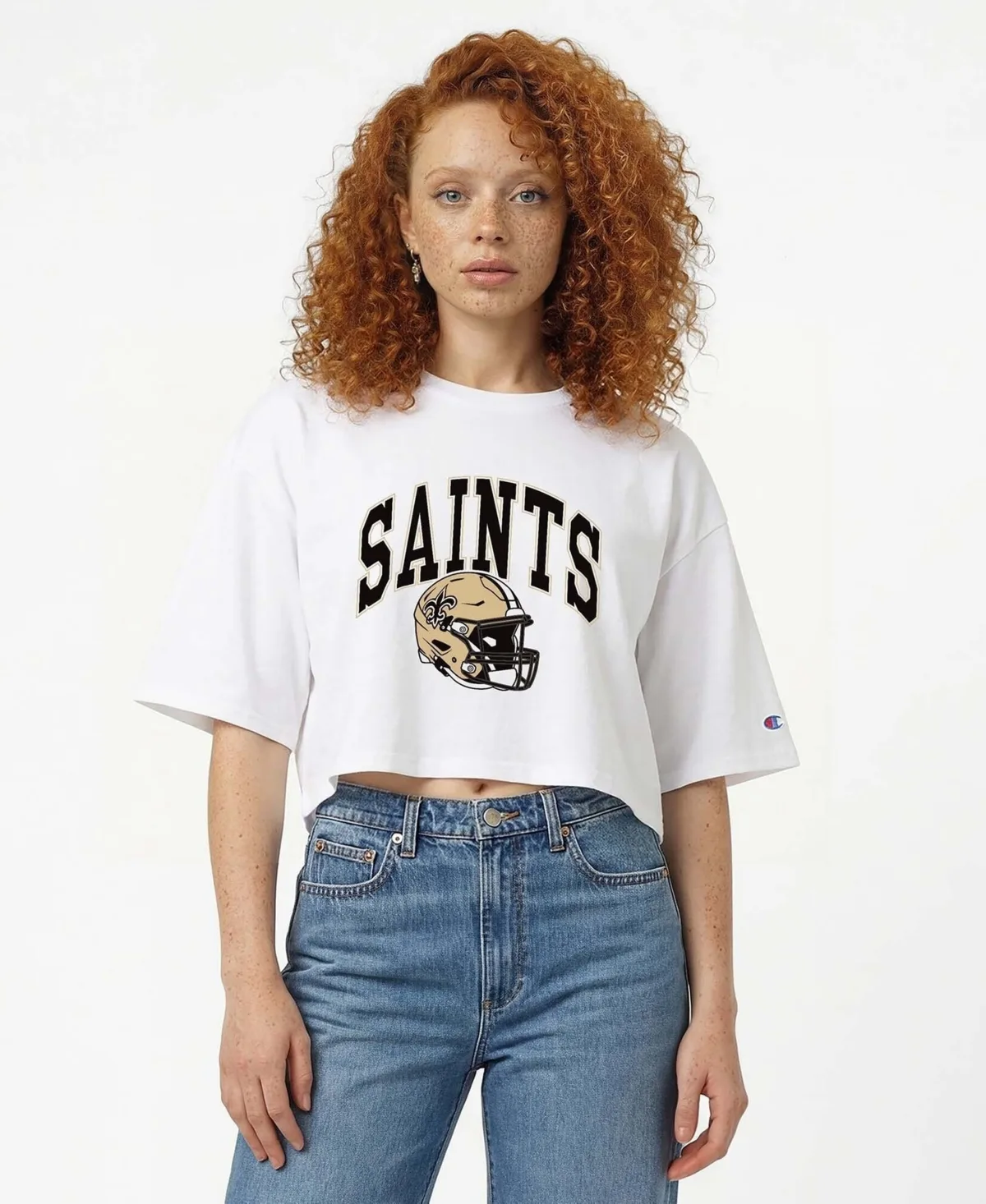 New Orleans Saints Graphic Cropped T-Shirt