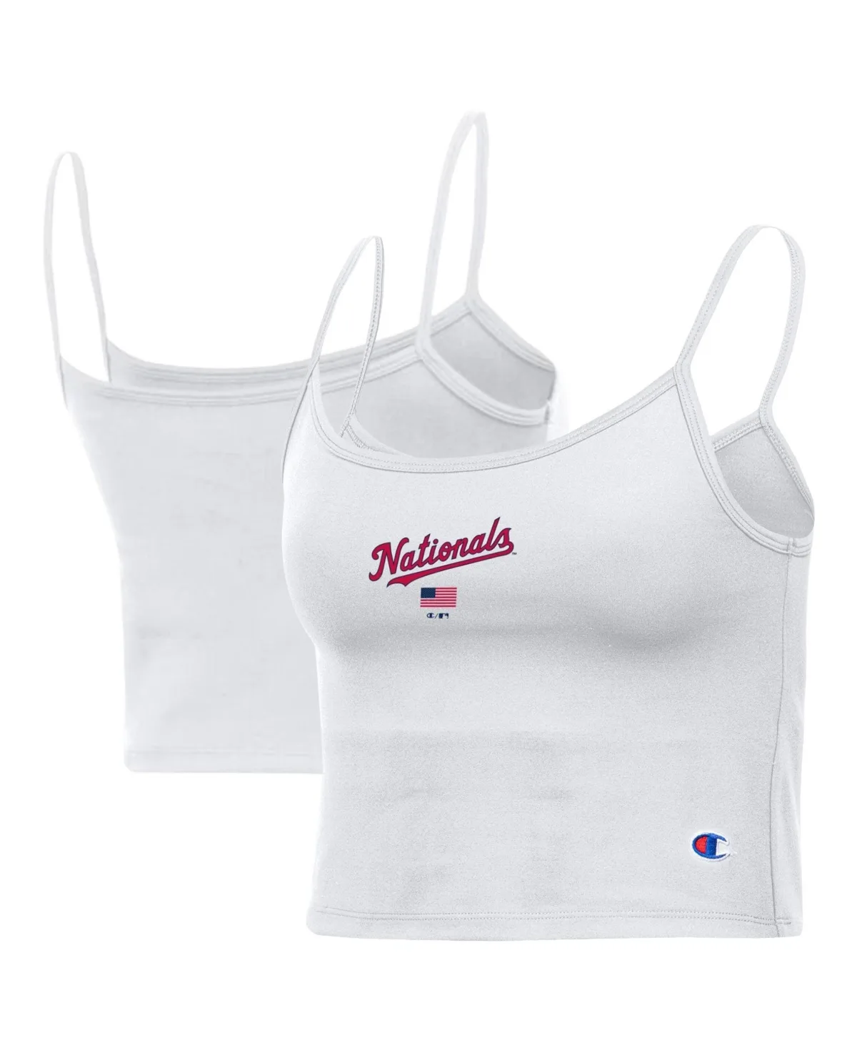 Washington Nationals Crop Sleeveless Scoop-Neck Camisole by Champion